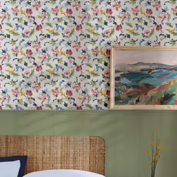 Illuminez votre intérieur avec ce papier peint floral aux tonalités de plein été. Caractéristiques du Papier peint intissé Ca ...
