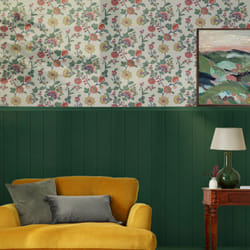Joules - Papier peint intissé Vine Cottage floral 1005 x 52cm Beige