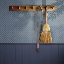 Joules - Papier peint intissé Peacock Geo 1005 x 52cm Beige