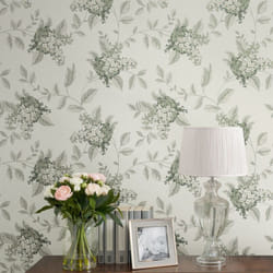 Papier peint intissé Laura Ashley Lilas Portland Fern 1005 x 52cm Vert