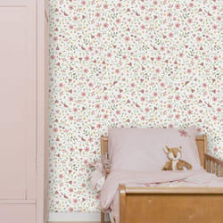 Papier peint intissé Fairy Wonders 1005 x 52cm Rose, vert, blanc