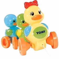 Tomy Toomies Quack Along Ducks, 10 mois, 6 roue(s), Batteries requises, Bleu, Vert, Orange, Jaune