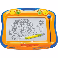 Tomy Megasketcher Classique, Planche à dessin magnétique pour enfants, 3 an(s), Bleu, Orange