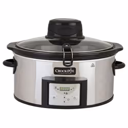 Crock-Pot SCCPVC600AS-P mijoteuse Noir, Acier inoxydable