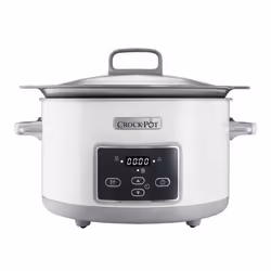 Crock-Pot CSC026, Tactile, Argent, Blanc