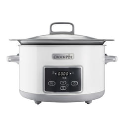 Crock-Pot CSC026 mijoteuse 5 L Argent, Blanc