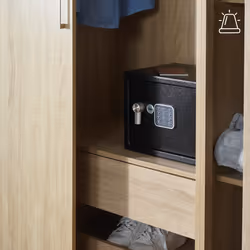 Yale YEC/250/DB2 coffre-fort Coffre-fort indépendant 16,3 L Acier Noir - Vue supplémentaire 5