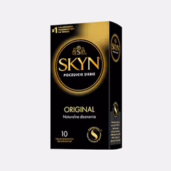 Unimil SKYN Original, Préservatif masculin, Lisse, Naturel, Extra sensation, 53 mm, 10 pièce(s)