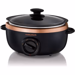 Morphy Richards 460016, 163 W, Rotatif, Noir, Or rose, Verre