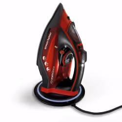 Morphy Richards 303250, Fer à vapeur, Semelle en céramique, 2,5 m, 130 g/min, Noir, Rouge, 30 g/min
