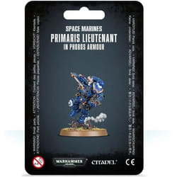 Figurine Games Workshop Warhammer 40k - Space Marine Lieutenant in Reiver Armour - Bleu/Doré - 12 pièces