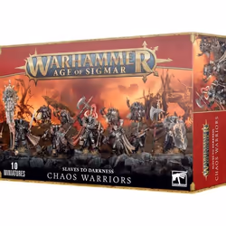Figurine Games Workshop Warhammer AoS - Slave to Darkness Guerriers du Chaos - gris/noir - TU