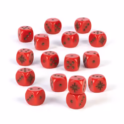 Games Workshop 80-22, Jeu de dés, Rouge, 16 pièce(s)