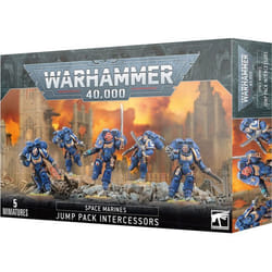 Figurine - Games Workshop - Warhammer 40k - Space Marines Intercessors - 108 pièces - Réacteurs Dorsaux