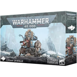 Figurine Games Workshop Warhammer 40k - Space Wolves Logan Grimnar - multicolore