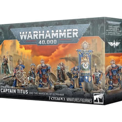 Figurine - Games Workshop - Capitaine Titus & Gardiens dUltramar - Warhammer 40k - Pour collection et jeu - Détails sculptés