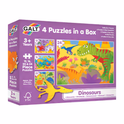 Galt Toys 4 Puzzles In A Box - Dinosaurs, 12 pièce(s), Dinosaures, 3 an(s)