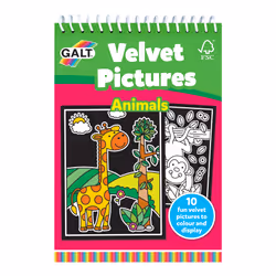 Galt Toys Velvet pictures animals, Garçon/Fille, Kit d'images à colorier