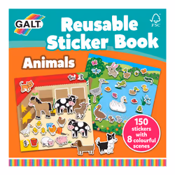 Galt Toys Reusable sticker book - Animals, 150 pièce(s), 3 an(s), Multicolore