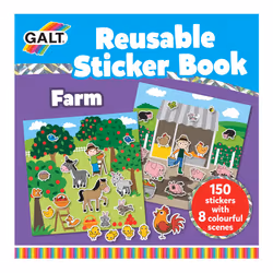 Galt Toys Reusable Sticker Books - Farm, 150 pièce(s), 3 an(s), Multicolore