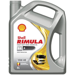 huile moteur SHELL Rimula R4 X 15W40, 5L