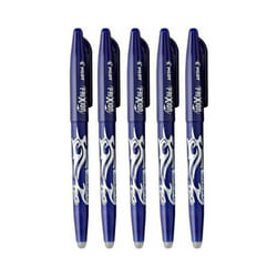 Lot de 5 stylos FriXion Ball pointe moyenne 0.7mm bleu Pilot