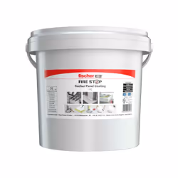 Fischer - Système de panneau enduit coupe-feu pour le calfeutrement de passage de services fpc 5 litres