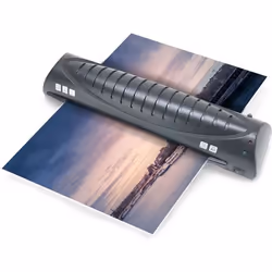 Plastifieuse Pro A3 A4 A5 A6 A7 jusqu’à 2 x125 microns plastification rapide pour la raison ou au bureau