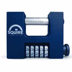 Cadenas monobloc à combinaison, SQUIRE 85 mm Cadenas haute sûreté industriel, combinaison 5 molettes Le cadenas en format mon ...