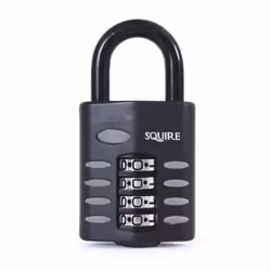 Cadenas à chiffres SQUIRE CP50 pour une utilisation multiple. Corps en alliage dacier de 50 mm.