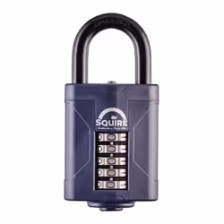 Cadenas à 5 molettes programmables SQUIRE CP60 Le cadenas SQUIRE CP60 est un cadenas à combinaison 5 molettes programmables.  ...
