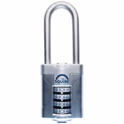 Cadenas anse haute SQUIRE Vulcan 50mm à code Cadenas anse haute de sûreté à combinaison programmable 4 molettes Le cadenas an ...