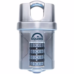 Cadenas anse protégée SQUIRE Vulcan 50mm à code Cadenas anse protégée de sûreté à combinaison programmable 4 molettes Le cade ...