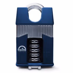 Cadenas SQUIRE Warrior 65C à combinaison et anse protégée Cadenas à code haute sécurité, Code programmable, fabriqué en Grand ...