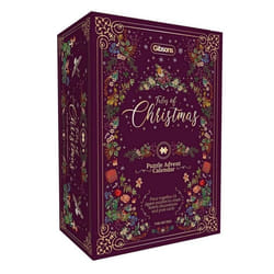 Calendrier de lAvent - GIBSONS - Contes de Noël - 24 mini puzzles - Décorations de Noël - À partir de 7 ans