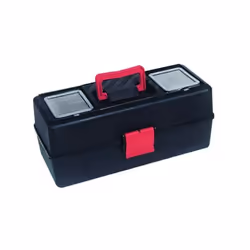 TOOL BOX 1260 En plastique antichoc Couvercle à 2 compartiments Plateau intérieur amovible Dimensions lxpxh cm. 34x15x15
