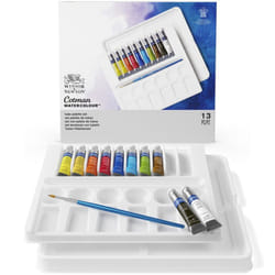 Winsor & Newton 5012572005913 peinture à l'eau Noir, Bleu, Marron, Vert, Rose, Rouge, Blanc, Jaune 8 ml Tube 10 pièce(s)