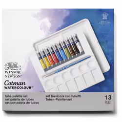 Winsor & Newton 5012572005913 peinture à l'eau Noir, Bleu, Marron, Vert, Rose, Rouge, Blanc, Jaune 8 ml Tube 10 pièce(s)