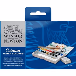Winsor &amp; Newton 390060, Crayon à la mine de graphite, Pinceau à peinture, Garçon/Fille, Bleu, Vert, Gris, Rouge, Blanc, J ...