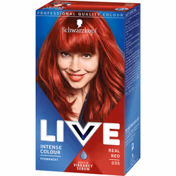Schwarzkopf Live Color 035, Rouge, Real Red, Femmes, Tous types de cheveux, Maintien de la couleur, Longue durée, Radiant, Br ...