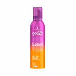 Schwarzkopf got2b Boucle-la 250 ml, Mousse coiffante, Femmes, 250 ml, Cheveux bouclés, Modelage, Toutes les couleurs