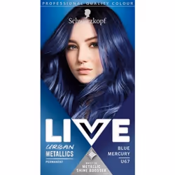 Schwarzkopf Live 5012583205609, Bleu, U67, Blue Mercury, Femmes, Boîte