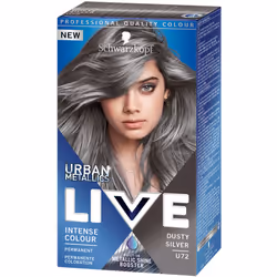 Schwarzkopf Live Permanent, Argent, U72, Femmes, 60 ml, Boîte