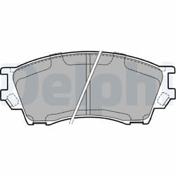 Jeu de plaquettes de frein DELPHI LP1063, avant
