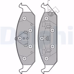 Jeu de plaquettes de frein DELPHI LP1161, avant