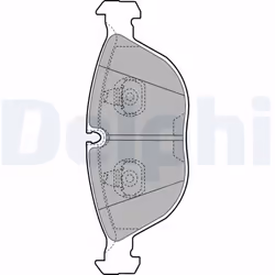 Jeu de plaquettes de frein DELPHI LP1002, avant