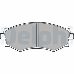 Jeu de plaquettes de frein DELPHI LP1228, avant