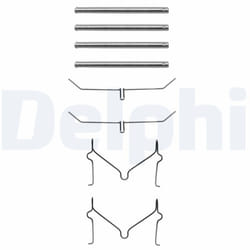 Kit d'accessoires, plaquette de frein DELPHI LX0182