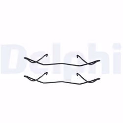 Kit d'accessoires, plaquette de frein DELPHI LX0236