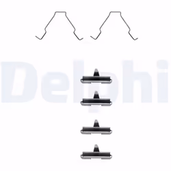 Kit d'accessoires, plaquette de frein DELPHI LX0267